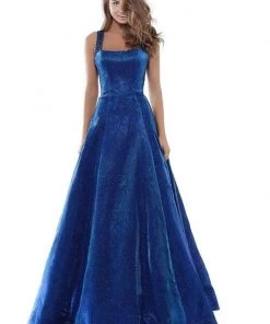 Tarik Ediz - 50451 Embellished Square Neck A-line Dress Formal Gowns 19 Tarik Ediz - 50451 Embellished Square Neck A-line Dress Formal Gowns