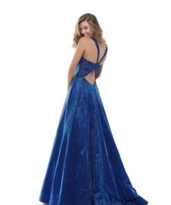 Tarik Ediz - 50451 Embellished Square Neck A-line Dress Formal Gowns 20 Tarik Ediz - 50451 Embellished Square Neck A-line Dress Formal Gowns