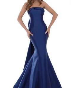 Tarik Ediz - 50505 Strapless Taffeta Mermaid Gown With Train