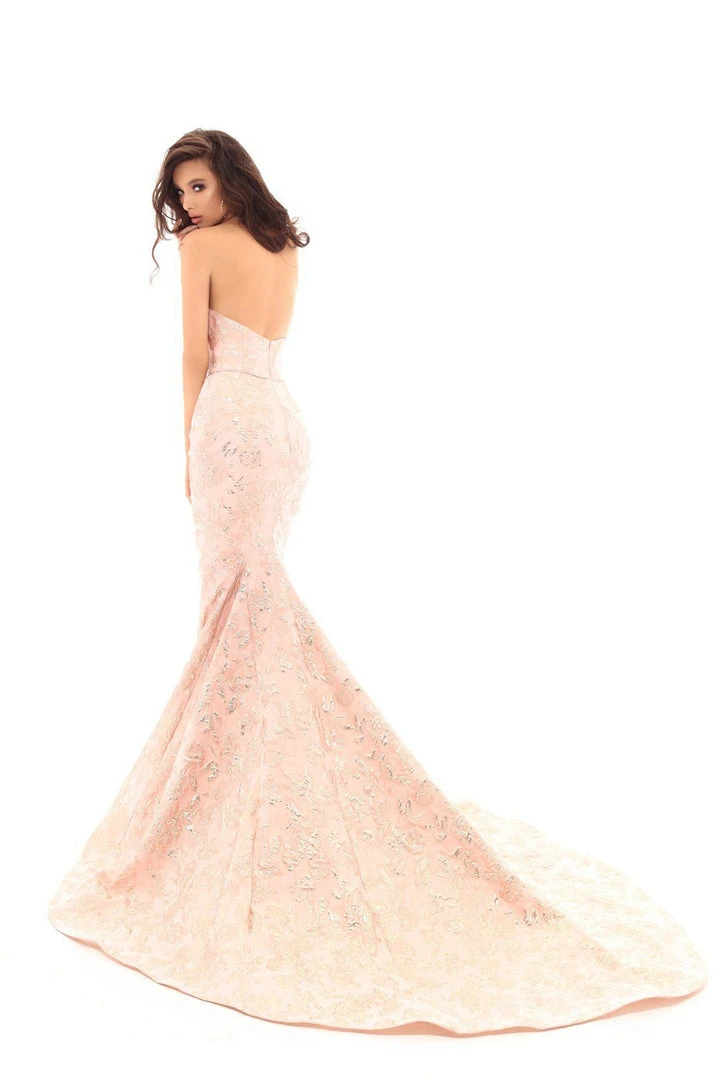 Formal Gowns Tarik Ediz - 50510 Sweetheart Jacquard Mermaid Dress With Train 4 Formal Gowns Tarik Ediz - 50510 Sweetheart Jacquard Mermaid Dress With Train