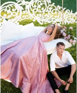 Tarik Ediz - 50549 Sleeveless Strappy Back Glitter Ballgown