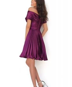 Tarik Ediz - 50603 Off-Shoulder A-Line Cocktail Dress