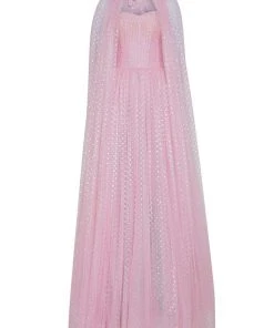 Formal Gowns Tarik Ediz - 50617 Strapless Corset Bodice Chiffon Gown 30 Formal Gowns Tarik Ediz - 50617 Strapless Corset Bodice Chiffon Gown