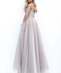 Formal Gowns Tarik Ediz - 50662 Beaded Illusion Plunge Stone-Studded Tulle Gown 5 Formal Gowns Tarik Ediz - 50662 Beaded Illusion Plunge Stone-Studded Tulle Gown