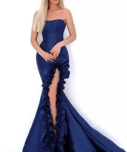 Tarik Ediz - 50686 Strapless Sweetheart Ruffled Mermaid Dress