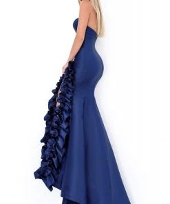 Tarik Ediz - 50686 Strapless Sweetheart Ruffled Mermaid Dress