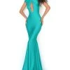 Tarik Ediz - 50688 Crisscross Halter Cutout Mermaid Gown