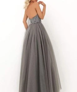 Tarik Ediz - 50692 Floral Ornate Illusion Halter A-Line Gown 6 Tarik Ediz - 50692 Floral Ornate Illusion Halter A-Line Gown