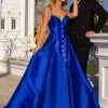Tarik Ediz - 50766 Embellished Plunging V-neck A-line Gown Formal Gowns 1 Tarik Ediz - 50766 Embellished Plunging V-neck A-line Gown Formal Gowns