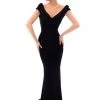 Tarik Ediz - 93477 Fitted Cowl Evening Dress 1 Tarik Ediz - 93477 Fitted Cowl Evening Dress