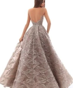 Tarik Ediz - 93652 Embellished Illusion Bateau Tulle Ballgown 8 Tarik Ediz - 93652 Embellished Illusion Bateau Tulle Ballgown