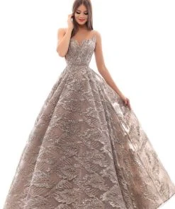 Tarik Ediz - 93652 Embellished Illusion Bateau Tulle Ballgown 9 Tarik Ediz - 93652 Embellished Illusion Bateau Tulle Ballgown