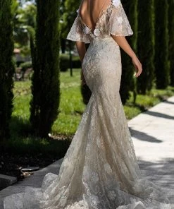 Formal Gowns Tarik Ediz - 93660 Floral Applique Mermaid Dress With Train 17 Formal Gowns Tarik Ediz - 93660 Floral Applique Mermaid Dress With Train