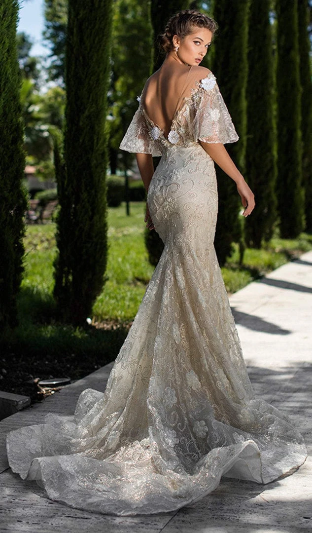 Formal Gowns Tarik Ediz - 93660 Floral Applique Mermaid Dress With Train 9 Formal Gowns Tarik Ediz - 93660 Floral Applique Mermaid Dress With Train