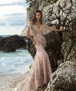 Formal Gowns Tarik Ediz - 93660 Floral Applique Mermaid Dress With Train 15 Formal Gowns Tarik Ediz - 93660 Floral Applique Mermaid Dress With Train