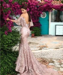 Formal Gowns Tarik Ediz - 93660 Floral Applique Mermaid Dress With Train 14 Formal Gowns Tarik Ediz - 93660 Floral Applique Mermaid Dress With Train