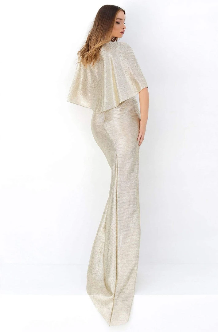 Tarik Ediz - 93807 Deep V-neck Ruched Sheath Dress 4 Tarik Ediz - 93807 Deep V-neck Ruched Sheath Dress