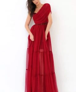 Formal Gowns Tarik Ediz - 93814 Ruched Asymmetrical A-Line Dress 11 Formal Gowns Tarik Ediz - 93814 Ruched Asymmetrical A-Line Dress