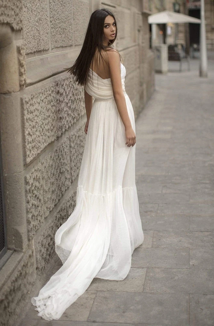 Formal Gowns Tarik Ediz - 93814 Ruched Asymmetrical A-Line Dress 8 Formal Gowns Tarik Ediz - 93814 Ruched Asymmetrical A-Line Dress