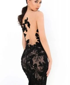 Tarik Ediz - 93820 Embroidered Bateau Trumpet Dress 10 Tarik Ediz - 93820 Embroidered Bateau Trumpet Dress