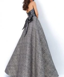 Tarik Ediz - 93859 Strapless Sweetheart Jacquard Ballgown 6 Tarik Ediz - 93859 Strapless Sweetheart Jacquard Ballgown