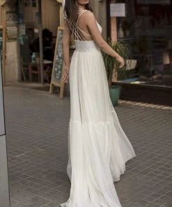 Formal Gowns Tarik Ediz - 93866 Strappy Bead Embellished A-Line Dress 11 Formal Gowns Tarik Ediz - 93866 Strappy Bead Embellished A-Line Dress