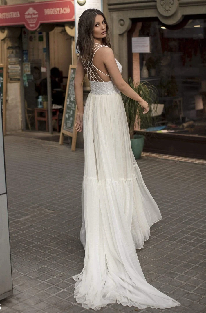 Formal Gowns Tarik Ediz - 93866 Strappy Bead Embellished A-Line Dress 7 Formal Gowns Tarik Ediz - 93866 Strappy Bead Embellished A-Line Dress