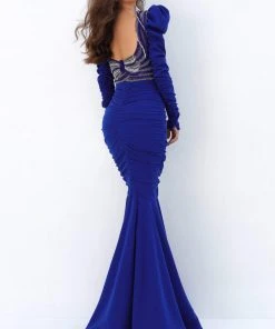 Tarik Ediz - 93883 Ruched Sweetheart Long Sleeves Dress Formal Gowns 10 Tarik Ediz - 93883 Ruched Sweetheart Long Sleeves Dress Formal Gowns