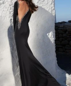 Tarik Ediz - Asymmetrical Cut Gown 92611 Formal Gowns