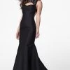 Formal Gowns Tarik Ediz - Bateau Neck Mermaid Gown 50020 1 Formal Gowns Tarik Ediz - Bateau Neck Mermaid Gown 50020