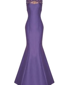 Formal Gowns Tarik Ediz - Bateau Neck Mermaid Gown 50020 13 Formal Gowns Tarik Ediz - Bateau Neck Mermaid Gown 50020