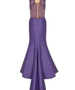 Formal Gowns Tarik Ediz - Bateau Neck Mermaid Gown 50020 15 Formal Gowns Tarik Ediz - Bateau Neck Mermaid Gown 50020