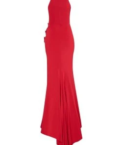 Formal Gowns Tarik Ediz - Beaded Halter Neck Dress 50025 15 Formal Gowns Tarik Ediz - Beaded Halter Neck Dress 50025