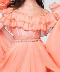 Formal Gowns Tarik Ediz - Beaded Off The Shoulder A-line Dress 50064 21 Formal Gowns Tarik Ediz - Beaded Off The Shoulder A-line Dress 50064