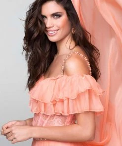 Formal Gowns Tarik Ediz - Beaded Off The Shoulder A-line Dress 50064 23 Formal Gowns Tarik Ediz - Beaded Off The Shoulder A-line Dress 50064