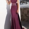 Formal Gowns Tarik Ediz - Beaded Scoop Neck Dress 92615