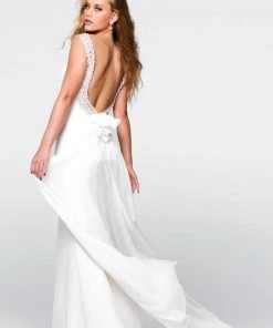 Tarik Ediz - Bedazzled Scoop Neck Dress 50055 Formal Gowns 7 Tarik Ediz - Bedazzled Scoop Neck Dress 50055 Formal Gowns