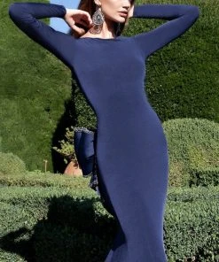 Formal Gowns Tarik Ediz - Bow Accented Gown 92563 9 Formal Gowns Tarik Ediz - Bow Accented Gown 92563