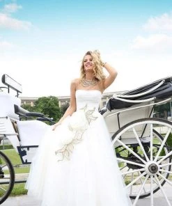 Tarik Ediz - Embellished Illusion Jewel Neck Gown 92322