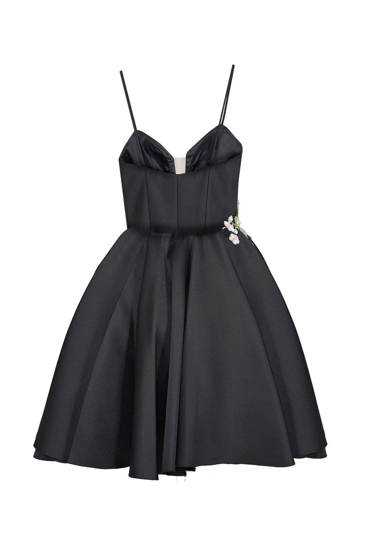 Cocktail Dresses Tarik Ediz - Floral Accented A-line Dress 50067 9 Cocktail Dresses Tarik Ediz - Floral Accented A-line Dress 50067