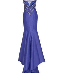 Tarik Ediz - Floral Crystal Accented Mermaid Gown 50019