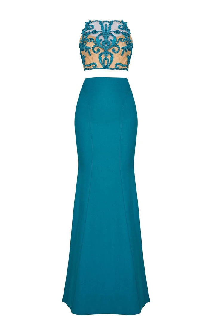 Tarik Ediz - Halter Neck Mermaid Gown 50013 Formal Gowns 7 Tarik Ediz - Halter Neck Mermaid Gown 50013 Formal Gowns