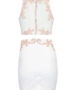 Tarik Ediz - Halter Neck Sheath Dress 90443