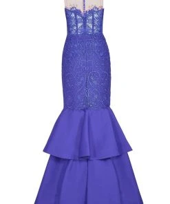 Tarik Ediz - Illusion Jewel Neck Mermaid Dress 50085 20 Tarik Ediz - Illusion Jewel Neck Mermaid Dress 50085