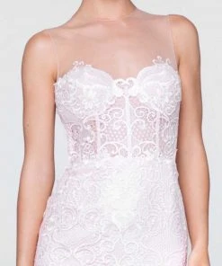 Tarik Ediz - Illusion Jewel Neck Mermaid Dress 50085 14 Tarik Ediz - Illusion Jewel Neck Mermaid Dress 50085