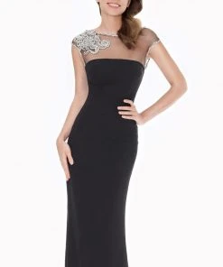 Tarik Ediz - Illusion Sheath Gown 92618 Formal Gowns 10 Tarik Ediz - Illusion Sheath Gown 92618 Formal Gowns
