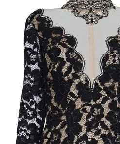 Tarik Ediz - Lace Illusion High Neck Mermaid Dress 50050 17 Tarik Ediz - Lace Illusion High Neck Mermaid Dress 50050