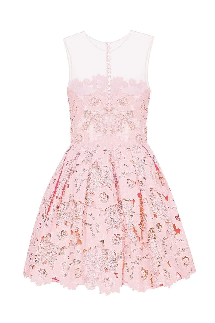 Tarik Ediz - Lace Illusion Jewel Neck A-line Dress 50071 Cocktail Dresses 8 Tarik Ediz - Lace Illusion Jewel Neck A-line Dress 50071 Cocktail Dresses