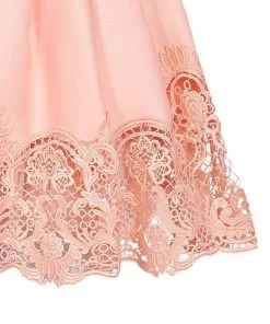 Tarik Ediz - Lace Jewel Neck A-line Dress 50048 Cocktail Dresses