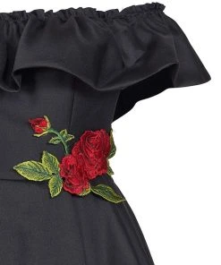 Cocktail Dresses Tarik Ediz - Off-Shoulder A-line Dress 50033